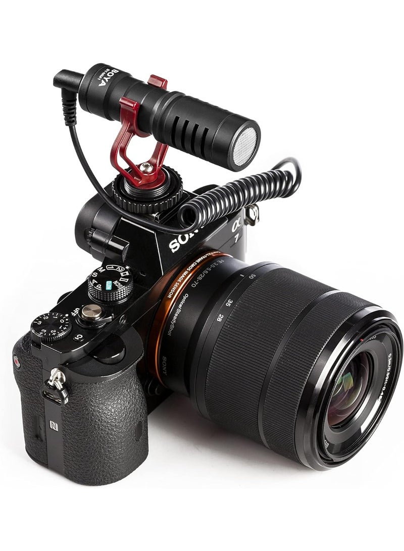 BOYA BY-MM1 Video Microphone Youtube Vlogging Facebook Livestream Recording Shotgun Mic For Smartphone/Cameras Multicolour - Image 3